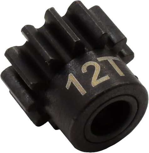 Hot Racing NSG12M1 12t Steel Mod 1 Pinion Gear 5mm in Kuwait