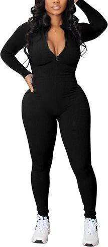 Chicyes المرأة Bodycon مثير حللا تجريب سلس قطعة واحدة مضلع زيبر السروال القصير حجم كبير وتتسابق in Kuwait