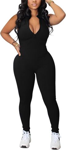 Chicyes المرأة Bodycon مثير حللا تجريب سلس قطعة واحدة مضلع زيبر السروال القصير حجم كبير وتتسابق in Kuwait