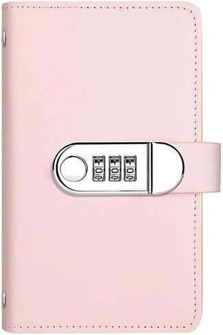 100 Envelope Savings Challenge Book with Combination Lock, PU Leather Budget Planner Organizer, 17.5x11x2cm (Blue) in Saudi Arabia