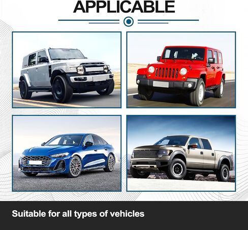 5 قطع من الأشرطة الأرضية العالمية للسيارات، سلك أرضي نحاسي مسطح مضفر مع أطراف حلقية، كابل تأريض محرك السيارة الاحترافي لمعظم السيارات in Kuwait