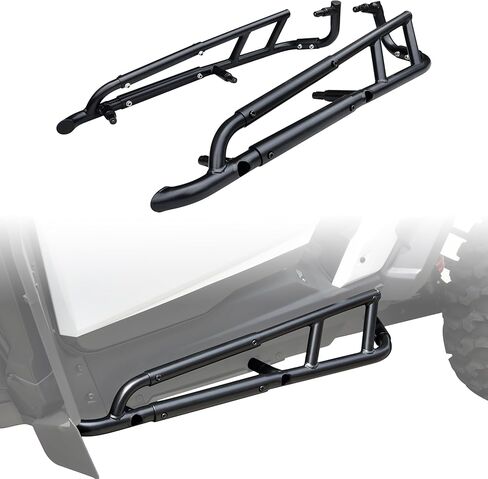 Nerf Bars Rock Sliders for Polaris RZR XP 1000 2024 2025 2026, Heavy Duty Steel Black Tree Kickers Side Steps Combined Side Bumper Guard for Polaris RZR 1000 XP 2024+ 2-Seat Accessories in Saudi Arabia