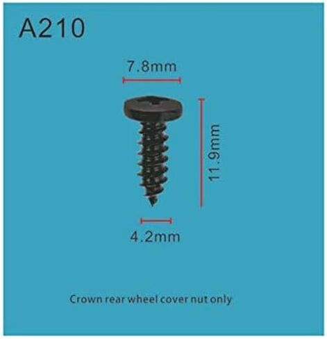 Autobahn88 Self Tapping Screw, compatible with Toyota Lexus (OEM: 90164-40096) (Pack of 20) in Saudi Arabia