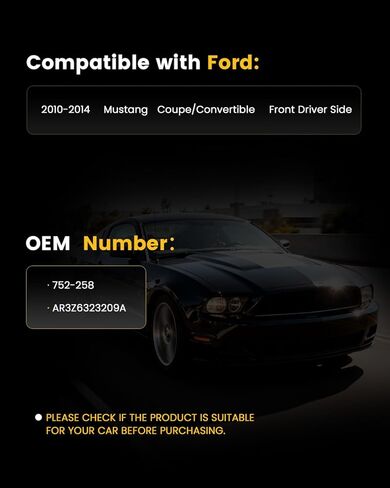 Power Window Regulator without Motor, Front Left Driver Side Compatible with Ford Mustang 2010 2011 2012 2013 2014 Coupe/Convertible, Replace# 752-258 AR3Z6323209A in Saudi Arabia