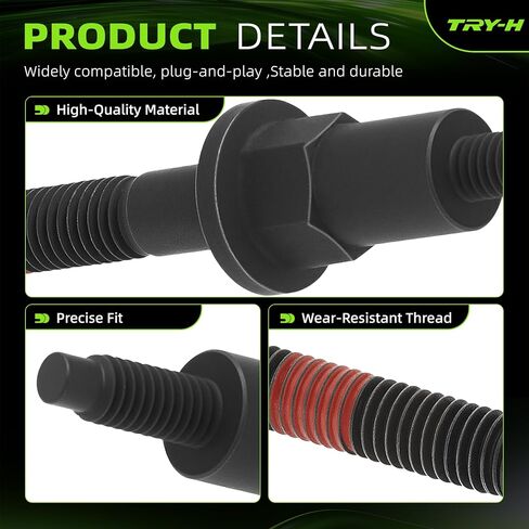Upgrade 6505257AA Grade 10.9 Exhaust Manifold Stud Bolt Nut Kit for Dodge Dakota Durango Ram 1500 Jeep Grand Cherokee Commander Chrysler Aspen 4.7L V8 1999-2009 Replace 6504331 6504340 6505316AA in Kuwait