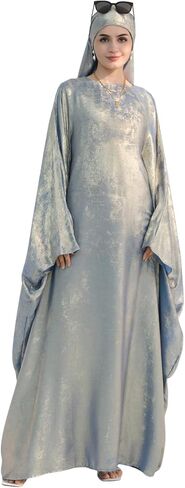 ODIZLI Abayas For Women Muslim Metallic Shiny Hijab Prayer Dress Arabic Kaftan Dubai Turkey Islamic Dress in Saudi Arabia