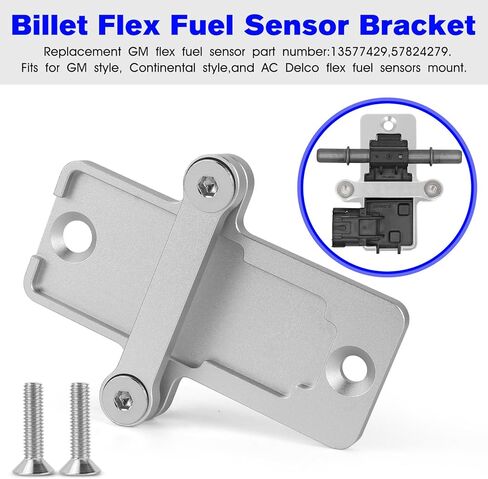 حامل/حامل مستشعر الوقود المرن لمستشعر الوقود GM Billet Flex 13577429 57824279 6061 متوافق مع مجموعة مستشعرات الوقود المرنة GM Continental AC - مع برغي التثبيت in Kuwait