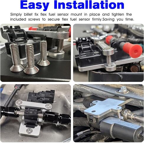 حامل/حامل مستشعر الوقود المرن لمستشعر الوقود GM Billet Flex 13577429 57824279 6061 متوافق مع مجموعة مستشعرات الوقود المرنة GM Continental AC - مع برغي التثبيت in Kuwait