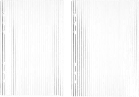 Garneck 2pcs Clear a5 Acrylic Binder Notebook Cover: 6-Ring Planner Shell Transparent Loose Leaf Binder Detachable Journal Protector for DIY Diary & Travel Inserts Home Office School Use in Saudi Arabia
