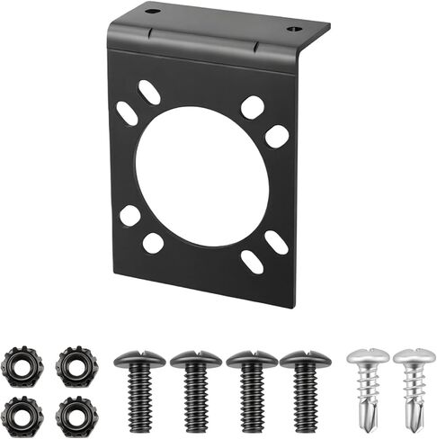 Vehicle-Side Trailer Wiring Harness Metal Mounting Bracket for 7-Way RV Blade #57206 in Saudi Arabia