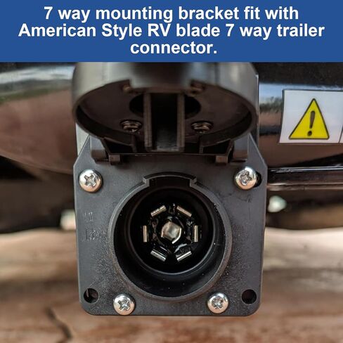 Vehicle-Side Trailer Wiring Harness Metal Mounting Bracket for 7-Way RV Blade #57206 in Saudi Arabia
