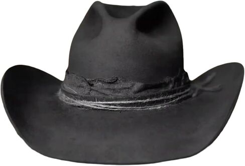 Wool Fedoras Hat for Adult Stage Theme Party Costume Masquerades Dress Up Male Music Festival Cowboy for Adult C in Saudi Arabia