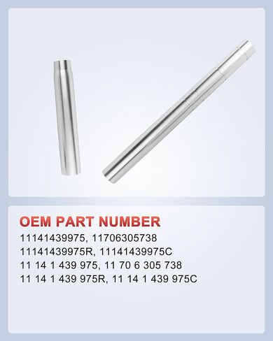 1141439975 Collapsible Coolant Transfer Pipe Kit Replacement for 2004-2010 BMW N62 V8, X5/545i/550i/645Ci/650i/745i/745Li/Alpina B7 Part# 11706305738 in Kuwait