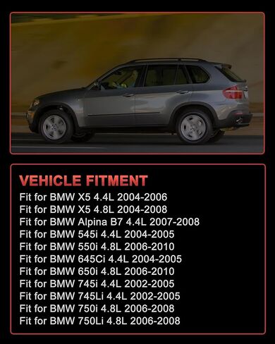 1141439975 Collapsible Coolant Transfer Pipe Kit Replacement for 2004-2010 BMW N62 V8, X5/545i/550i/645Ci/650i/745i/745Li/Alpina B7 Part# 11706305738 in Kuwait