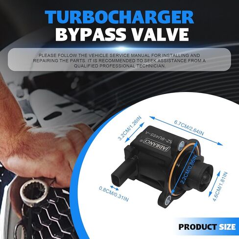 CJ5G-9U465-BA Turbocharger Bypass Valve for Ford Edge Escape Explorer Fusion Mustang Ranger for Lincoln Continental MKC MKX MKZ Nautilus Aviator Corsair 1.5L 2.0L 2.3L 2.7L 2015-2023 in Kuwait