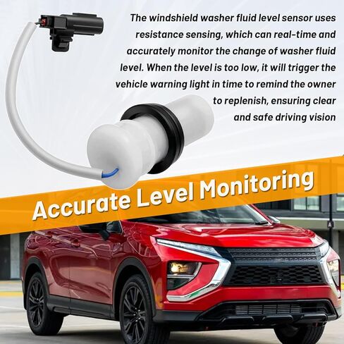 Windshield Washer Fluid Level Sensor Compatible with Mitsubishi Eclipse Cross 2018-2024, Outlander 2014-2021, Outlander Sport 2016-2023, Outlander PHEV 2019-2022, Replace for 8260A406 in Saudi Arabia