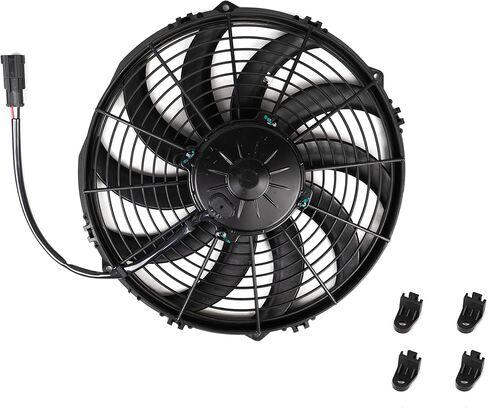 مروحة مكثف متوافقة مع مجموعة موصل Thermo King Tripac Evolution Female Mate APU 12 فولت 12 بوصة 1451 CFM استبدال 781560 78-1560 in Kuwait