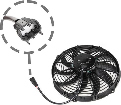 مروحة مكثف متوافقة مع مجموعة موصل Thermo King Tripac Evolution Female Mate APU 12 فولت 12 بوصة 1451 CFM استبدال 781560 78-1560 in Kuwait