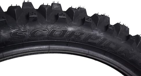 إطار Pirelli Scorpion MX32 للدراجة الترابية متوسطة النعومة أمامي/خلفي من نوع أنبوب موتوكروس مع سلسلة مفاتيح (70/100-19 أمامي) in Kuwait