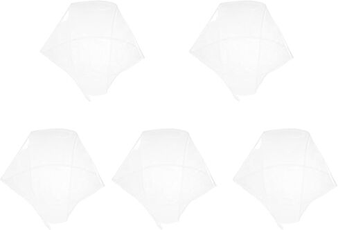 VILLCASE 5pcs Waterproof Rain Bonnet Sun Protection Caps for Women Hair Styling Maintenance Plastic Hats for Outdoor Use White in Saudi Arabia