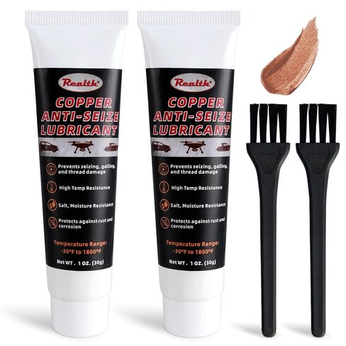 Realth Copper Anti Seize Thread Lubricant 30g – High Temp Anti-Seize Grease for Brake Systems, Spark Plugs, Battery Terminals & Metal Parts Automotive, Electrical & Industrial Use in Saudi Arabia