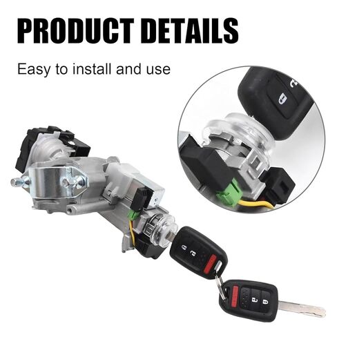 39730-T2A-A0 Ignition Lock Cylinder Switch with 2 Remote Key, Replacement for Honda Accord L4 2.0L 2014-2017 Replacement for Honda Accord V6 3.5L 2013-2017 in Saudi Arabia