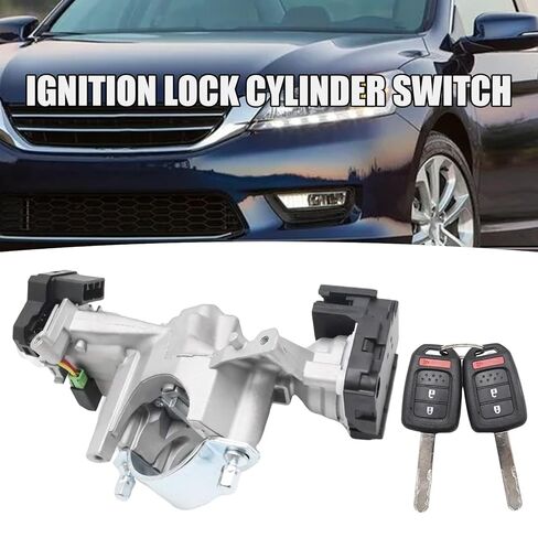 39730-T2A-A0 Ignition Lock Cylinder Switch with 2 Remote Key, Replacement for Honda Accord L4 2.0L 2014-2017 Replacement for Honda Accord V6 3.5L 2013-2017 in Saudi Arabia
