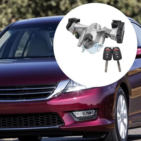 39730-T2A-A0 Ignition Lock Cylinder Switch with 2 Remote Key, Replacement for Honda Accord L4 2.0L 2014-2017 Replacement for Honda Accord V6 3.5L 2013-2017 in Saudi Arabia