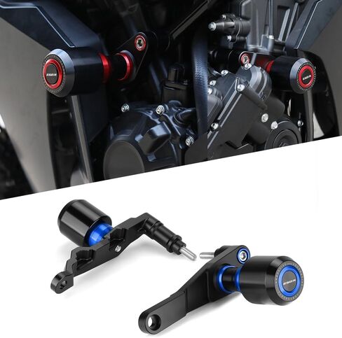 واقي من التصادم بإطار الدراجة النارية متوافق مع H.onda CBR650R / E-Clutch 2024 2025 2026 | لا توجد مجموعات قطع لحماية المحرك من السقوط CBR 650R E ملحقات القابض EClutch (أزرق) in Kuwait