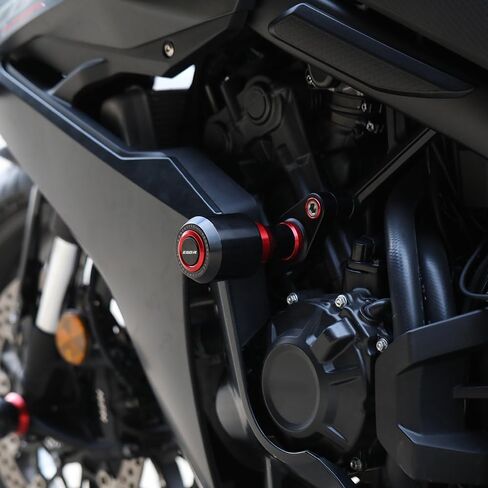 واقي من التصادم بإطار الدراجة النارية متوافق مع H.onda CBR650R / E-Clutch 2024 2025 2026 | لا توجد مجموعات قطع لحماية المحرك من السقوط CBR 650R E ملحقات القابض EClutch (أزرق) in Kuwait