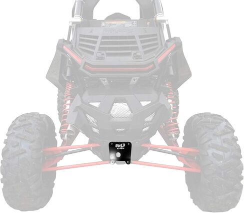 50 Caliber Racing Heavy Duty Rear Plate Radius Arm Suspension Stiffening Brace - Raw Finish Fits 2014-16 Polaris RZR XP1000 XPT Turbo [5376F2] in Saudi Arabia