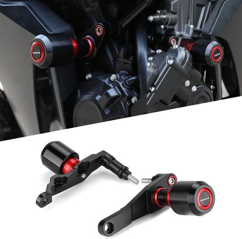 واقي من التصادم بإطار الدراجة النارية متوافق مع H.onda CBR650R / E-Clutch 2024 2025 2026 | لا توجد مجموعات قطع لحماية المحرك من السقوط CBR 650R E ملحقات القابض EClutch (أزرق) in Kuwait