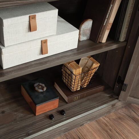 Credenza, Brown Finish Engineered Wood Brown Modern Storage Solution Suitable for Any Room Home Office, Living Room, Media Console Versatile in Saudi Arabia