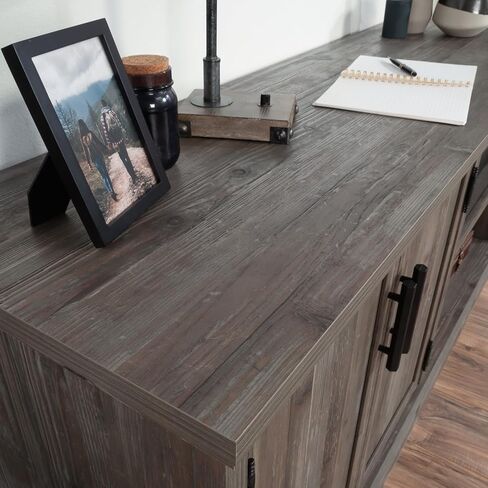 Credenza, Brown Finish Engineered Wood Brown Modern Storage Solution Suitable for Any Room Home Office, Living Room, Media Console Versatile in Saudi Arabia