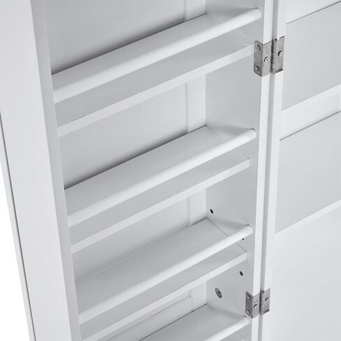 خزانة تخزين المطبخ بتصميم باب مزدوج مع أرفف قابلة للتعديل، يمكن استخدام الطراز الحديث كخزانة جانبية في غرفة الطعام أو غرفة المعيشة، وتأتي خزانة التخزين المستقلة مع طقم تثبيت على الحائط باللون الأبيض in Kuwait