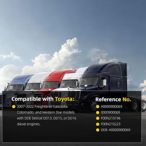 Dasbecan A0000900069 صمام التحكم في كمية عداد الوقود متوافق مع Freightliner Cascadia Coronado Western Star 2007-2022، يناسب محركات ديترويت ديزل DD13 DD15 DD16 in Kuwait