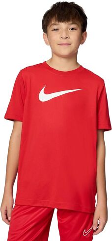 Nike Unisex Big Kids' Legend Dri-FIT T-Shirt (Large Swoosh Logo) - Boys and Girls in Saudi Arabia