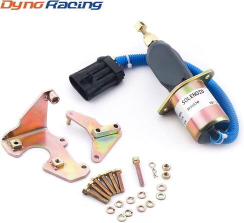12V Fuel Shut Off Solenoid Valve With Bracket Kits 3931570 SA-4981-12 5016244AA Compatible with Dodge 5.9L Cummins Diesel 94-98 New in Saudi Arabia