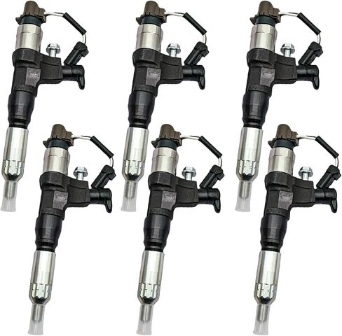 6PCS Fuel Injector for Hino J05E Engine For Kobelco Sk200-8 23670-E0050 095000-6353 in Saudi Arabia