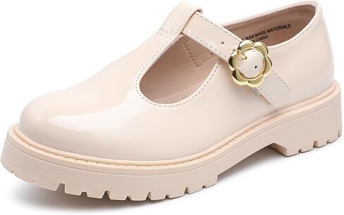 Mixin Girls Mary Janes Stunky Platform School Uniform Dress Shoes Mostral T-Strap Laiders for Little/Big Kids in Saudi Arabia