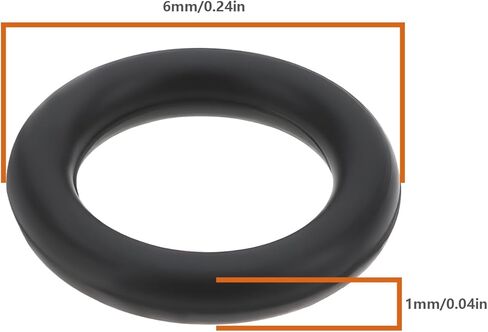 10Pcs Slow Jet Pilot O-Ring 6x1mm Compatible with Honda GX110 GX120 GX140 GX160 GX200 GX168 GX270 GX240 in Kuwait