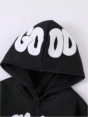 Boy's Sweatsuits Two Piece Y2K Outfits Full Zip Up Hoodie Jackets and Baggy Sweatpants in Saudi Arabia