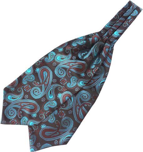 Gym Compression&Tights Men's Polka Dot Plaid Floral Cravat Ties Jacquard Woven Ascot in Saudi Arabia