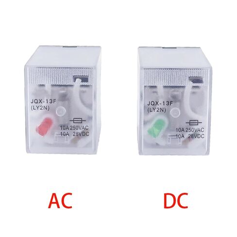 مرحل الطاقة LY2NJ DPDT 8 Pin مع قاعدة المقبس، ملف AC/DC، HH62P JQX-13F، 12V 24V 48V 110V 220V 380V، مرحل الوقت المختوم من الإيبوكسي (36V AC) in Kuwait