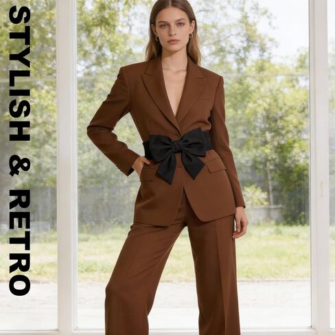 أحزمة كونال 3 قطع على شكل فيونكة للنساء، حزام فيونكة أحمر مع حزام خصر مرن واسع، إكسسوارات أحزمة فيونكة كلاسيكية للحفلات والفساتين والمهرجانات (أسود، أبيض وأحمر) in Kuwait