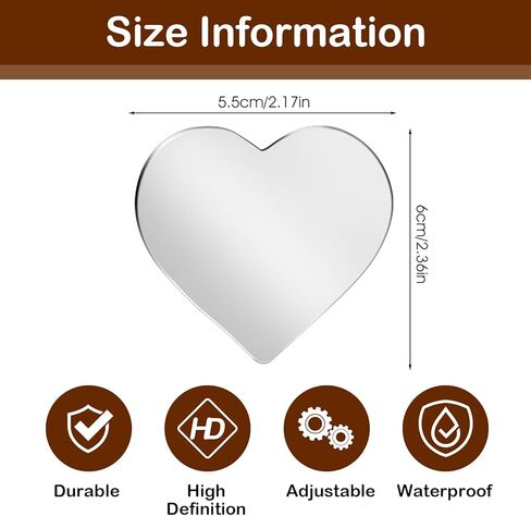 Blind Spot Mirror 2 Pack Cute Car Accessories for Women Heart Shaped Valentines Gifts for Girlfriend Car Essentials Side Blindspot Mirrors Wide Angle Mirrors Adjustabe Convex Rear View Mirror in Saudi Arabia