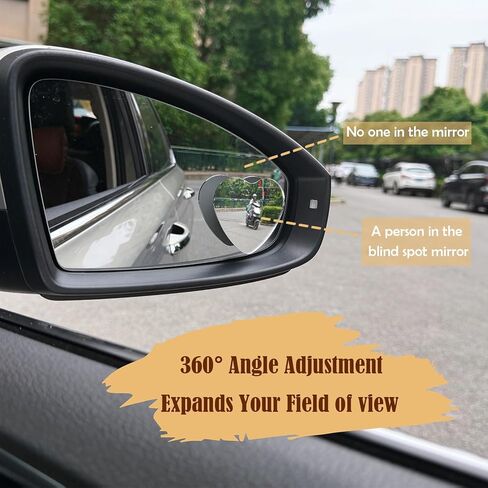 Blind Spot Mirror 2 Pack Cute Car Accessories for Women Heart Shaped Valentines Gifts for Girlfriend Car Essentials Side Blindspot Mirrors Wide Angle Mirrors Adjustabe Convex Rear View Mirror in Saudi Arabia