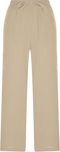 Wide Leg Pants for Women 2026 Summer Soft High Waist Flowy Loose Casual Lounge Trousers Beach Travel Vacation Clothes in Saudi Arabia