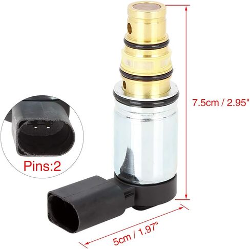 X AUTOHAUX 1K0820803E PXE14 PXE16 سيارة التيار المتناوب ضاغط التحكم الملف اللولبي صمام ل Volkswagen GTI 2006-2015 in Kuwait