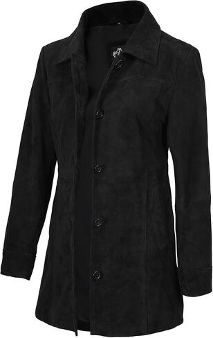 fjackets Real Leather Jacket Women - Lambskin Long Coats For Women - Stylish Soft Women's Trench Coats in Saudi Arabia